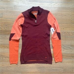 Smartwool Women's Classic Thermal Merino Base Layer 1/4 Zip Size XS